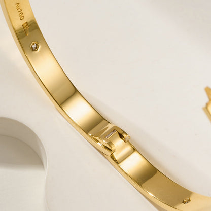 [⭐JeweliWhal]LOVE BRACELET 6.1MM 4 DIAMONDS