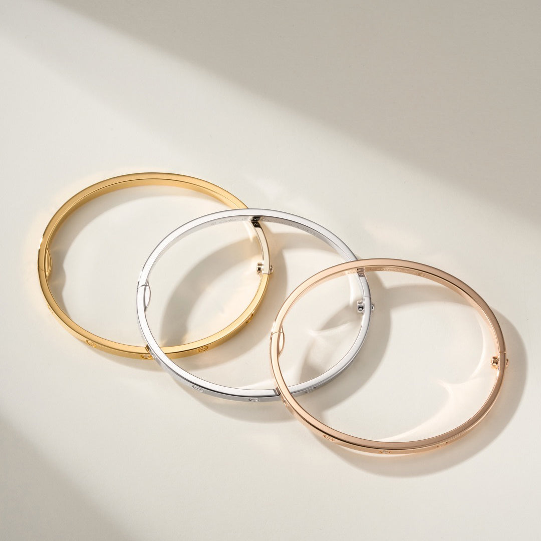 [⭐JeweliWhal]LOVE BRACELET 3.65MM 6 DIAMONDS