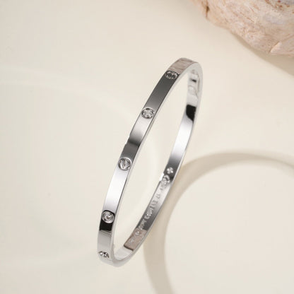[⭐JeweliWhal]LOVE BRACELET 3.65MM 6 DIAMONDS