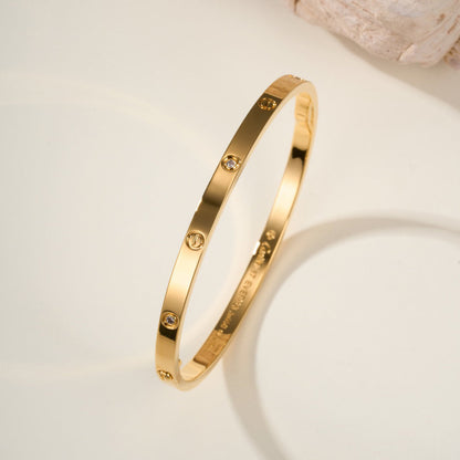 [⭐JeweliWhal]LOVE BRACELET 3.65MM 6 DIAMONDS