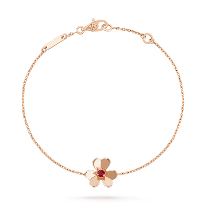 [⭐JeweliWhal]FRIVOLE GOLD FLOWER PINK MALACHITE BRACELET