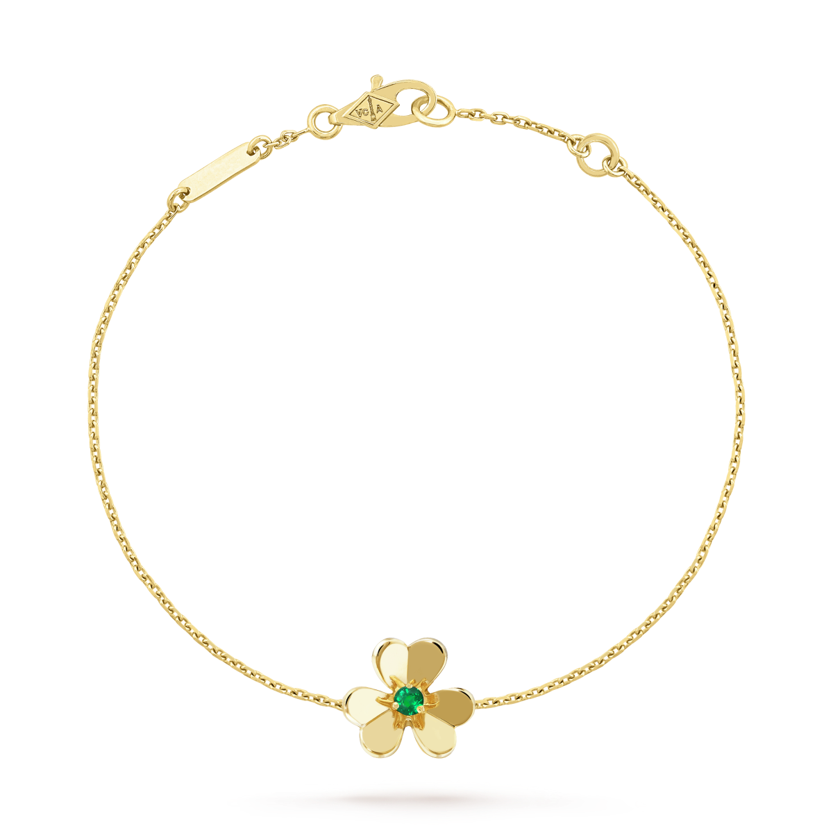 [⭐JeweliWhal]FRIVOLE GOLD FLOWER PINK MALACHITE BRACELET
