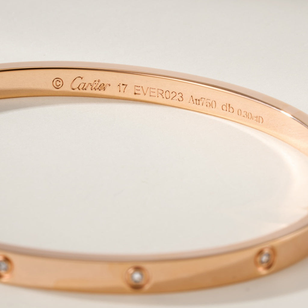[⭐JeweliWhal]LOVE BRACELET 3.65MM 10 DIAMONDS