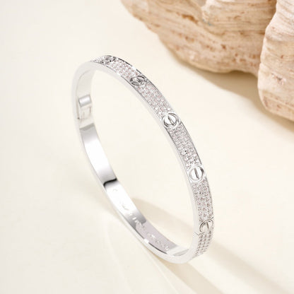 [⭐JeweliWhal]LOVE BRACELET 4.8MM DIAMOND-PAVED