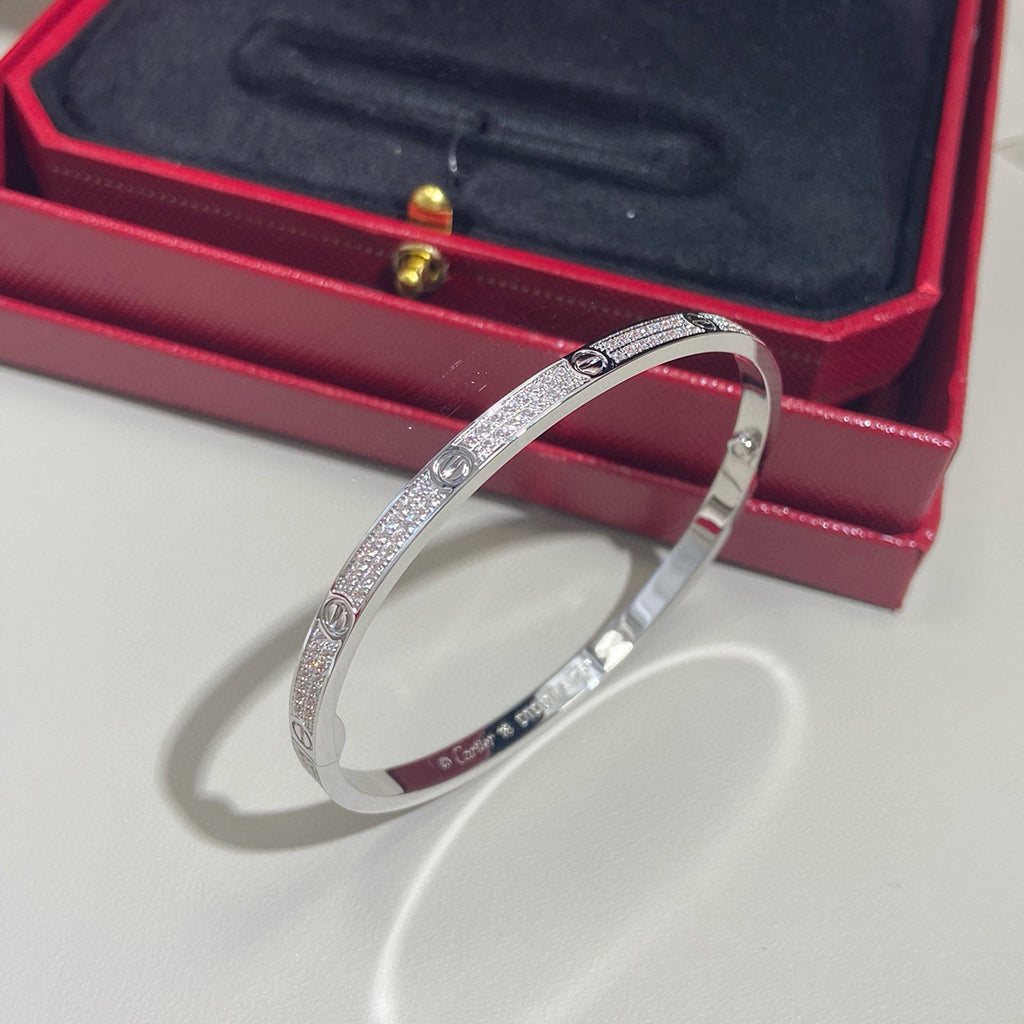[⭐JeweliWhal]LOVE BRACELET 3.65MM DIAMOND-PAVED