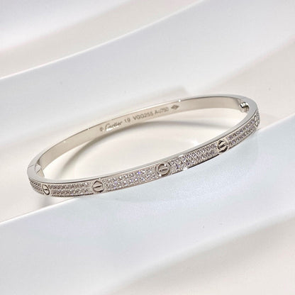 [⭐JeweliWhal]LOVE BRACELET 3.65MM DIAMOND-PAVED