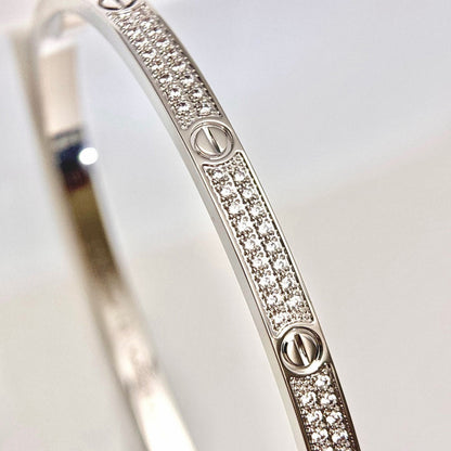 [⭐JeweliWhal]LOVE BRACELET 3.65MM DIAMOND-PAVED