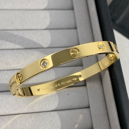 [⭐JeweliWhal]LOVE BRACELET 6.1MM 4 DIAMONDS