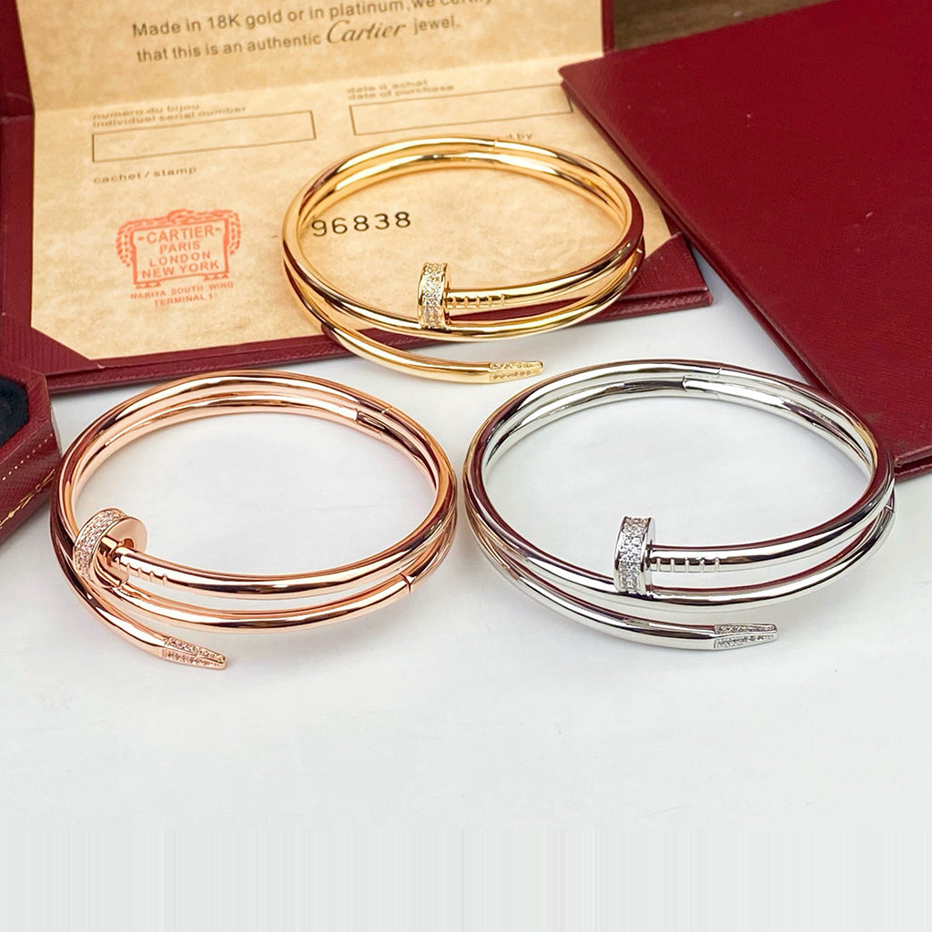 [⭐JeweliWhal]JUSTE BRACELET 3.5MM DOUBLE ROW DIAMOND
