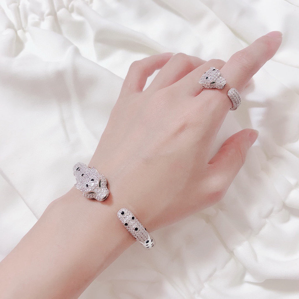 [⭐JeweliWhal]PANTHERE BIG BRACELET DIAMONDS