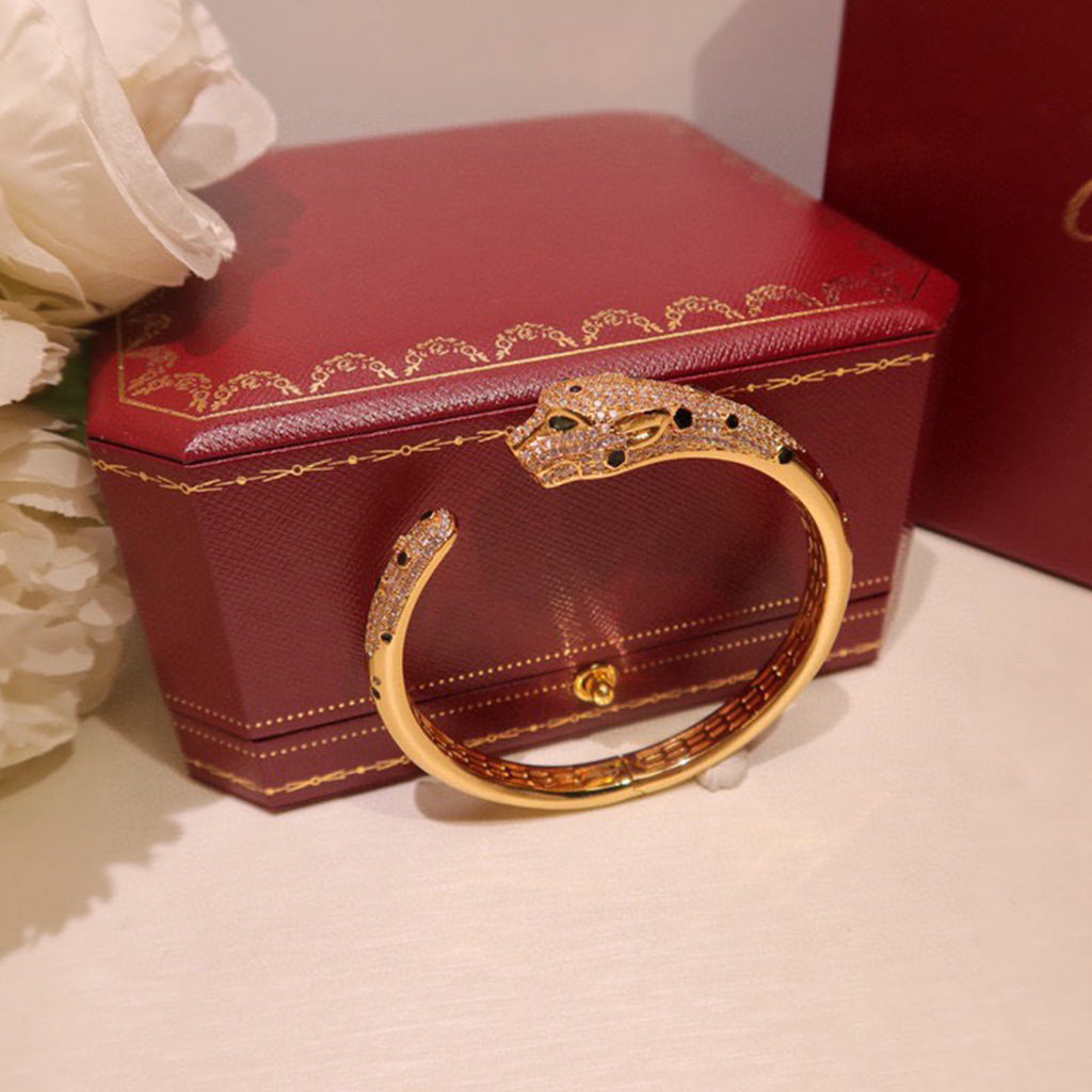 [⭐JeweliWhal]PANTHERE BIG BRACELET DIAMONDS
