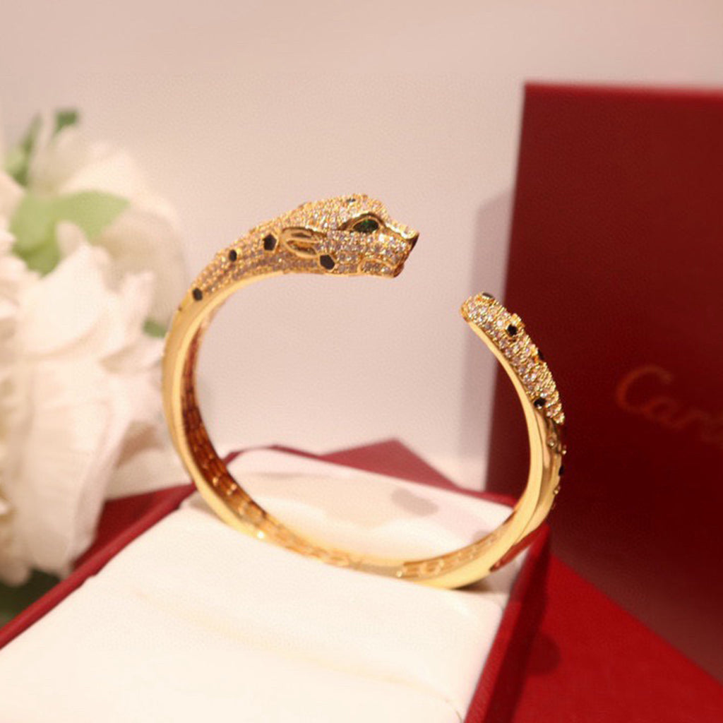 [⭐JeweliWhal]PANTHERE BIG BRACELET DIAMONDS