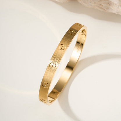 [⭐JeweliWhal]LOVE BRACELET 6.1MM BRUSHED