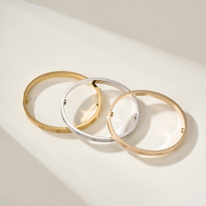 [⭐JeweliWhal]LOVE BRACELET 6.1MM BRUSHED