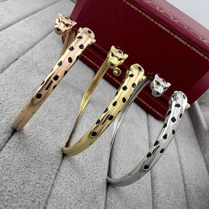 [⭐JeweliWhal]PANTHERE DOUBLE HEADED OPEN BRACELET