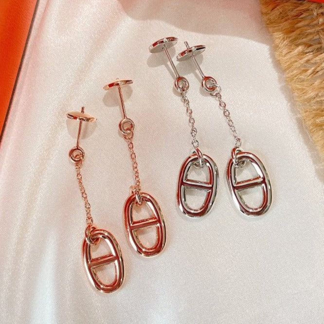[⭐JeweliWhal]CHAINE TASSEL EARRINGS