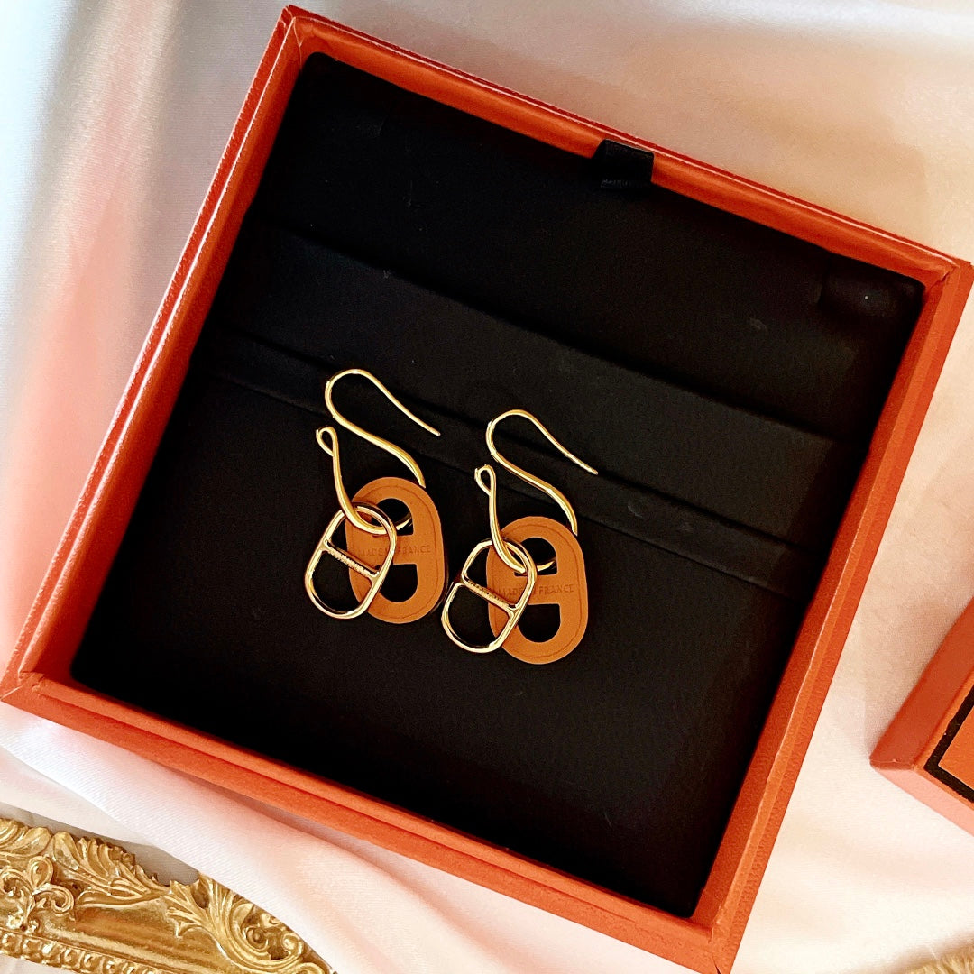 [⭐JeweliWhal]HM O'MAILLON GOLD EARRINGS