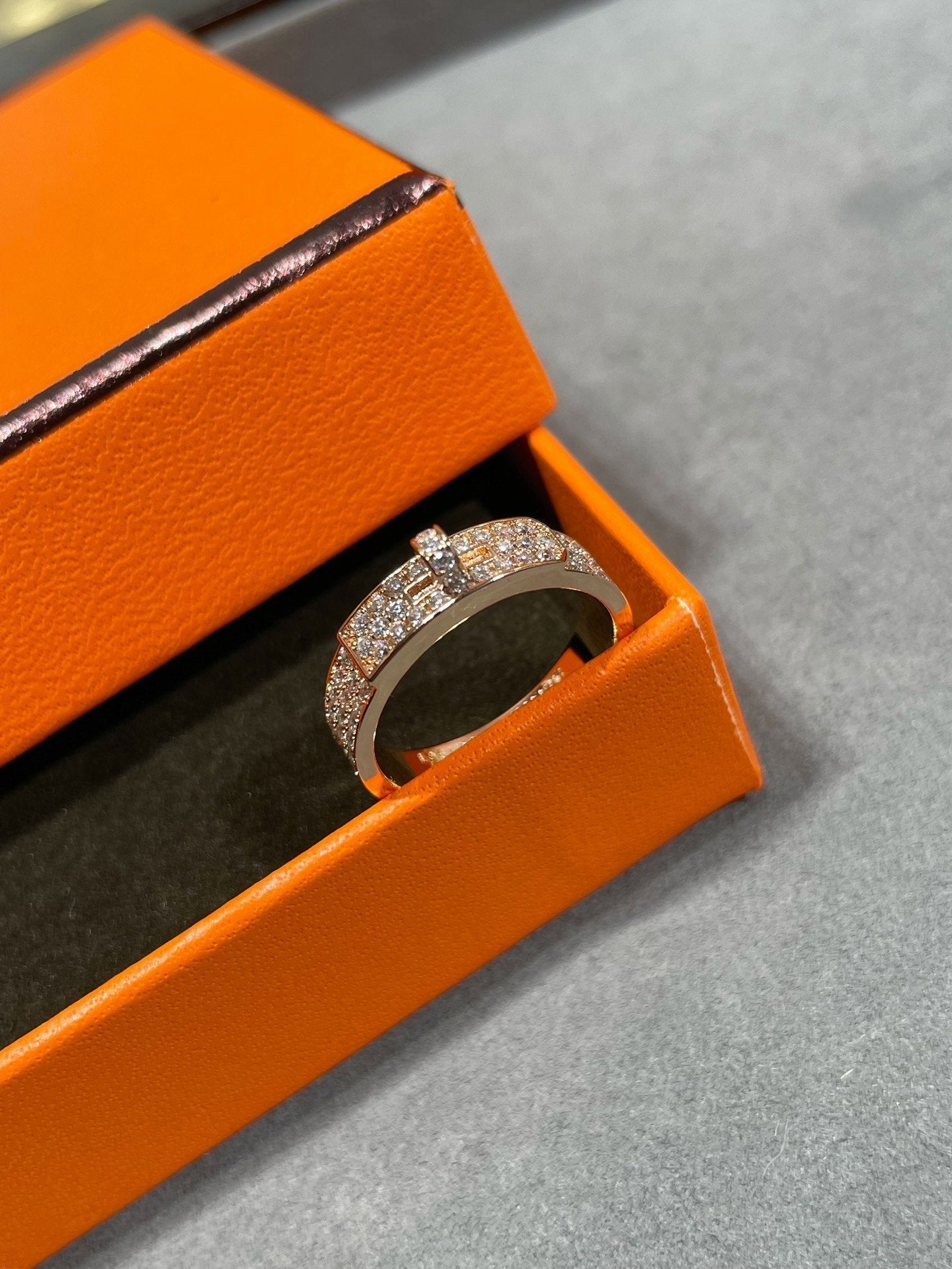 [⭐JeweliWhal]KELLY PINK GOLD DIAMOND RING