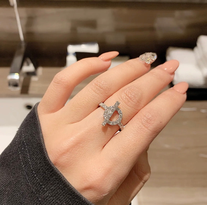 [⭐JeweliWhal]ECHAPPEE RING SILVER DIAMOND