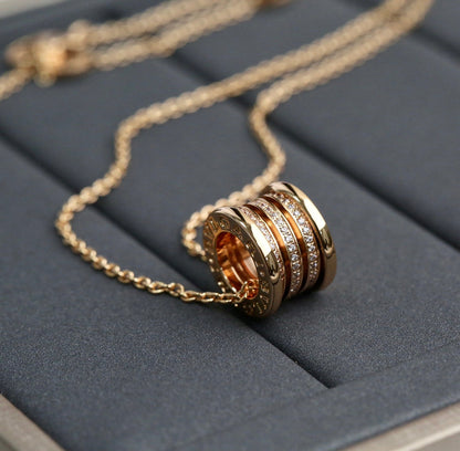 [⭐JeweliWhal]ZERO 1 PINK GOLD DIAMOND NECKLACE