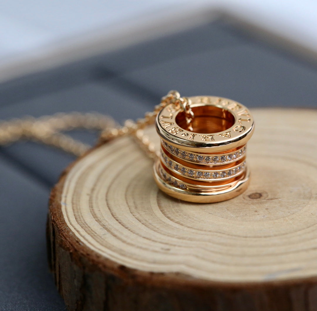[⭐JeweliWhal]ZERO 1 PINK GOLD DIAMOND NECKLACE