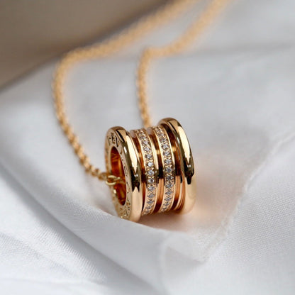 [⭐JeweliWhal]ZERO 1 PINK GOLD DIAMOND NECKLACE