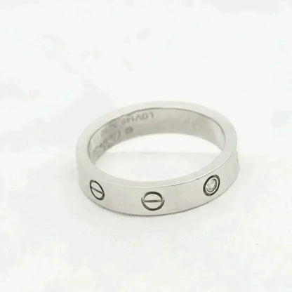 [⭐JeweliWhal]LOVE RING 4MM 1 DIAMOND SILVER