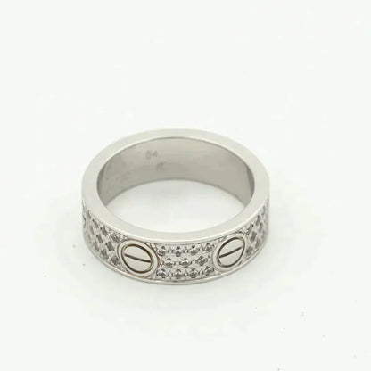 [⭐JeweliWhal]LOVE RING 5.5MM DIAMONDS PAVED