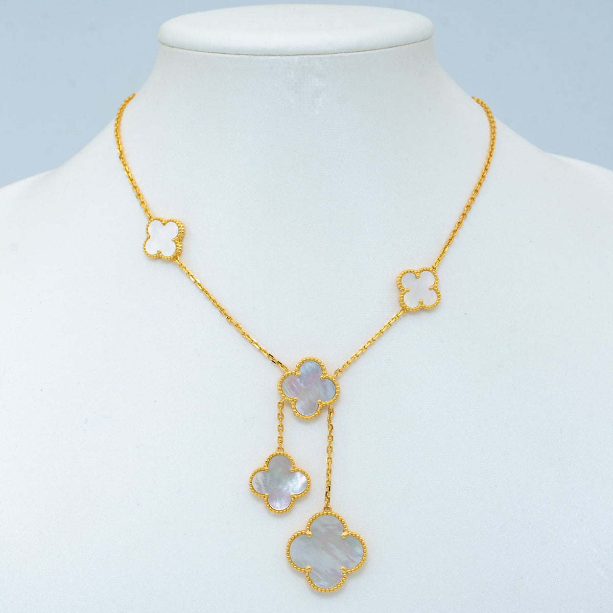 [⭐JeweliWhal]CLOVER MOTHER OF PEARL NECKLACE 6 MOTIF