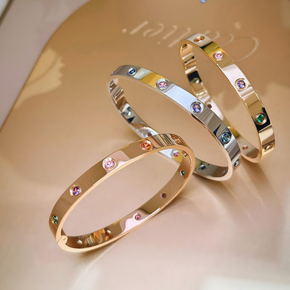 [⭐JeweliWhal] 2026 RAINBOW LOVE BRACELET 6.1MM  10 DIAMONDS