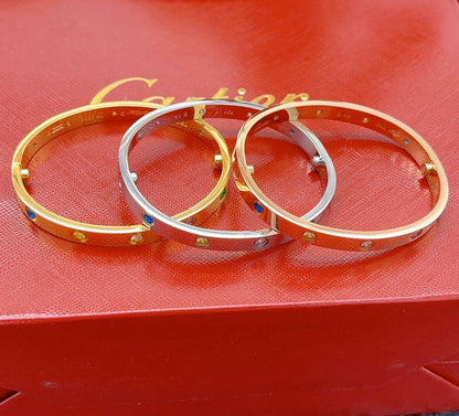 [⭐JeweliWhal] 2026 RAINBOW LOVE BRACELET 6.1MM  10 DIAMONDS