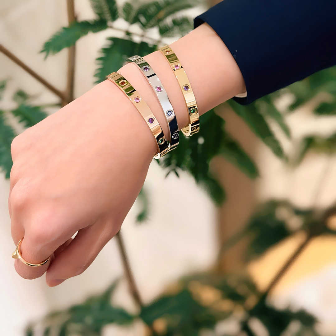 [⭐JeweliWhal] 2026 RAINBOW LOVE BRACELET 6.1MM  10 DIAMONDS
