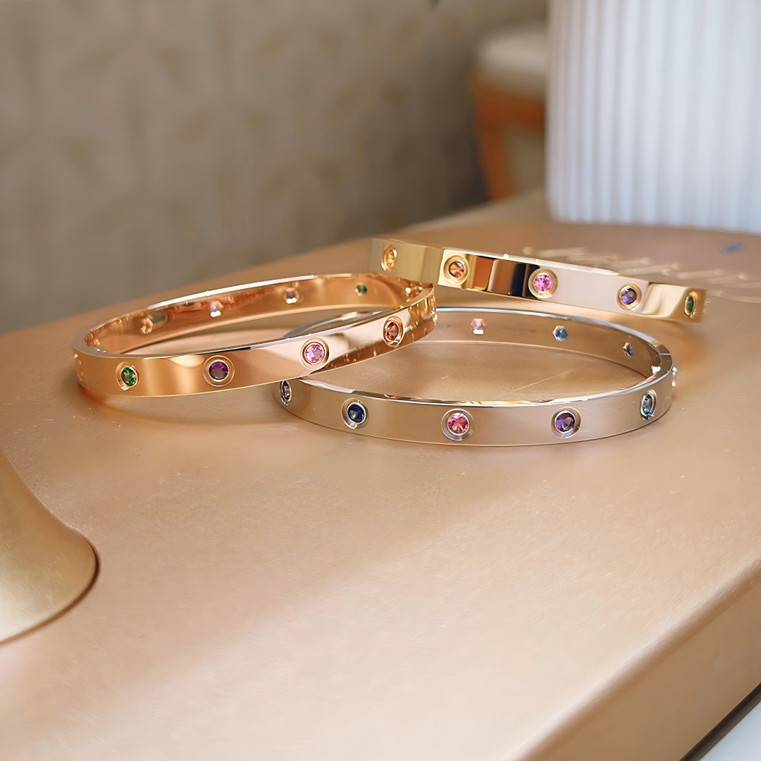 [⭐JeweliWhal] 2026 RAINBOW LOVE BRACELET 6.1MM  10 DIAMONDS