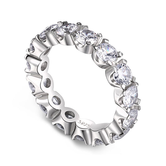 [Tonmkive Jewelry]خاتم تنس بقصة مستديرة للأبدية