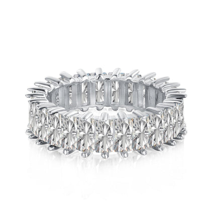 [Tonmkive Jewelry]Einzigartiger Ring mit buntem Radiant-Schliff