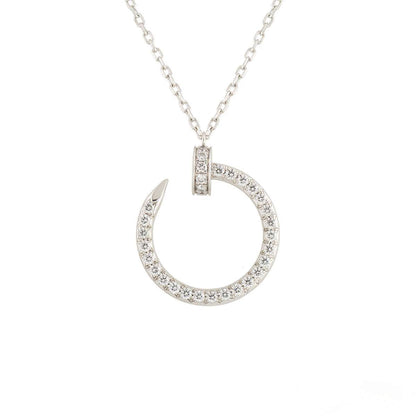 [⭐JeweliWhal]JUSTE NECKLACE SILVER DIAMONDS