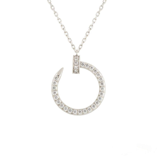 [⭐JeweliWhal]JUSTE NECKLACE SILVER DIAMONDS