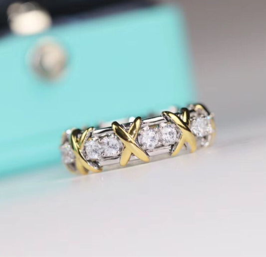 [⭐JeweliWhal jewelrys]Classic Gold Diamond Ring