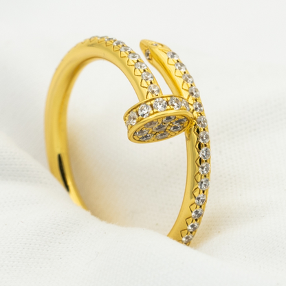 [⭐JeweliWhal]JUSTE RING 1.8MM GOLD DIAMONDS