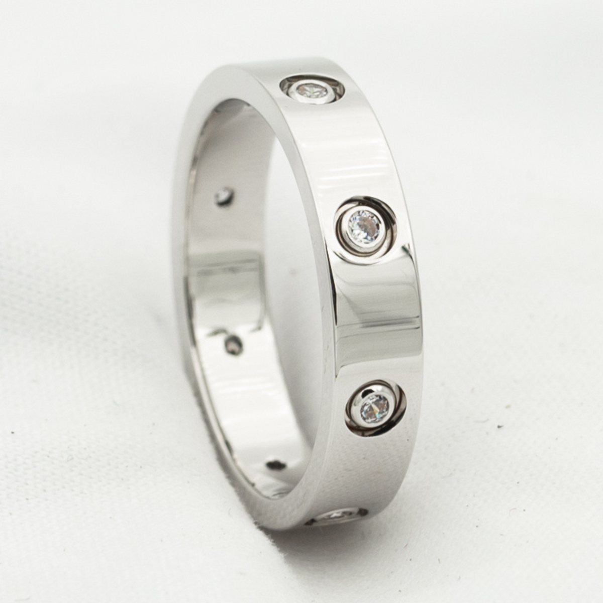 [⭐JeweliWhal]LOVE RING 3.6MM 8 DIAMONDS