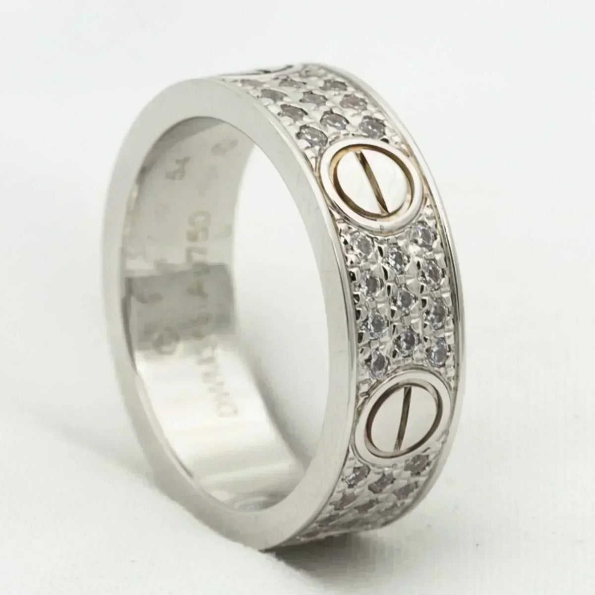 [⭐JeweliWhal]LOVE RING 5.5MM DIAMONDS PAVED
