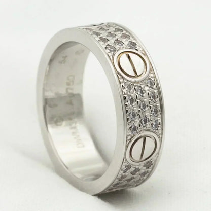 [⭐JeweliWhal]LOVE RING 5.5MM DIAMONDS PAVED