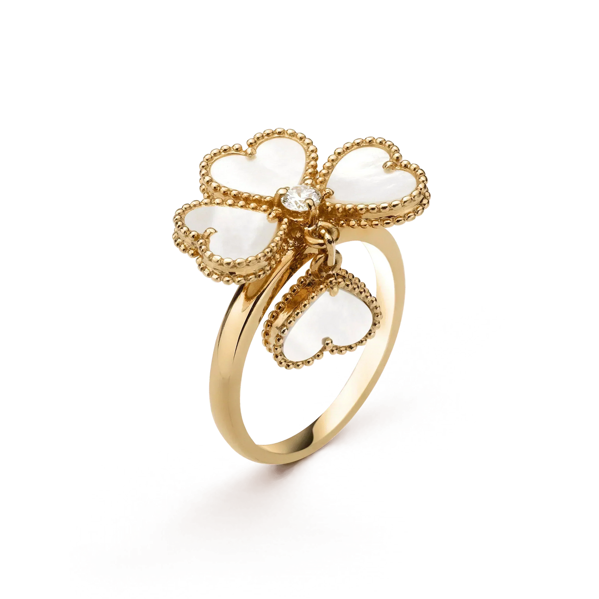 [⭐JeweliWhal]SWEET CLOVER WHITE MOP RING