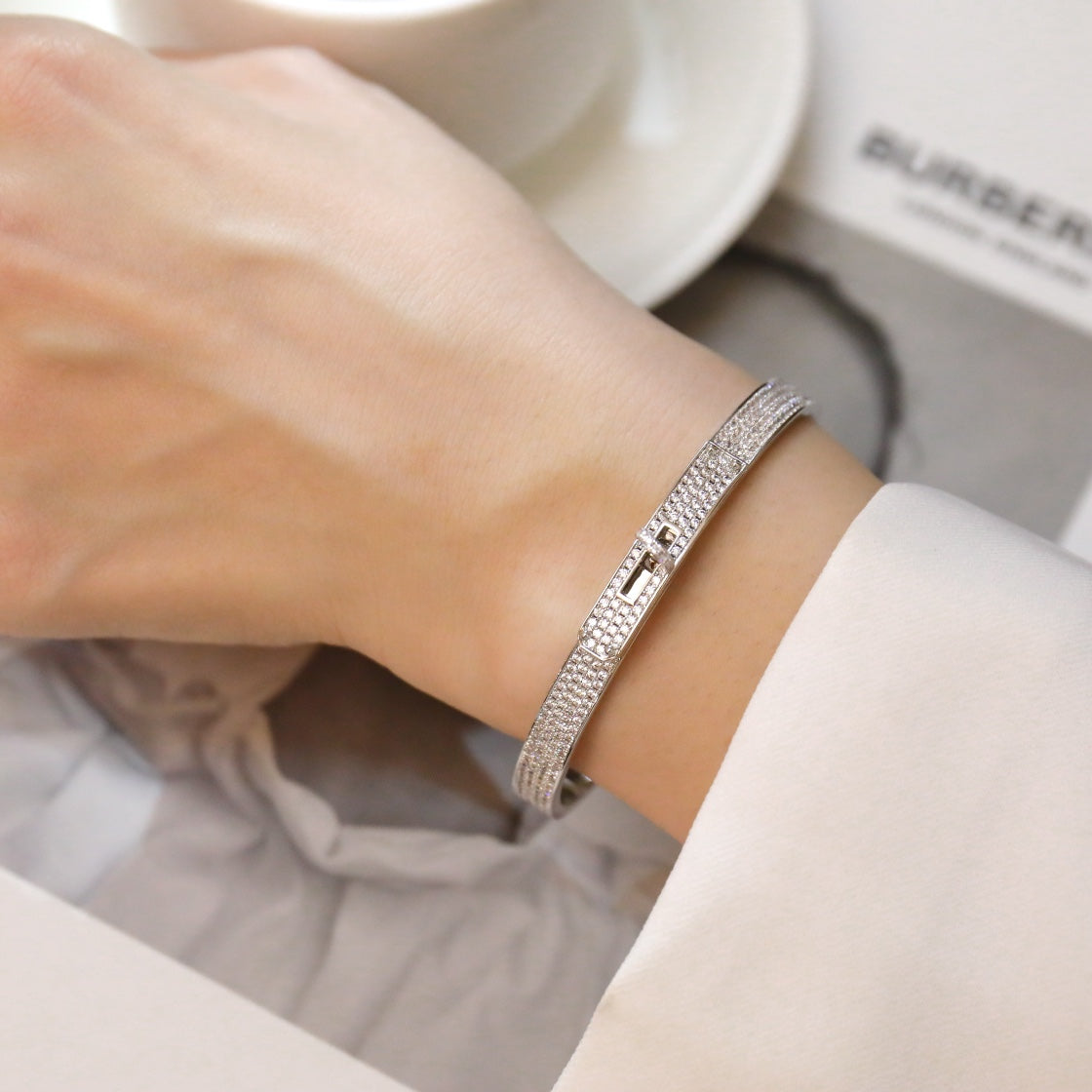 [⭐JeweliWhal]KELLY BRACELET DIAMOND PAVED