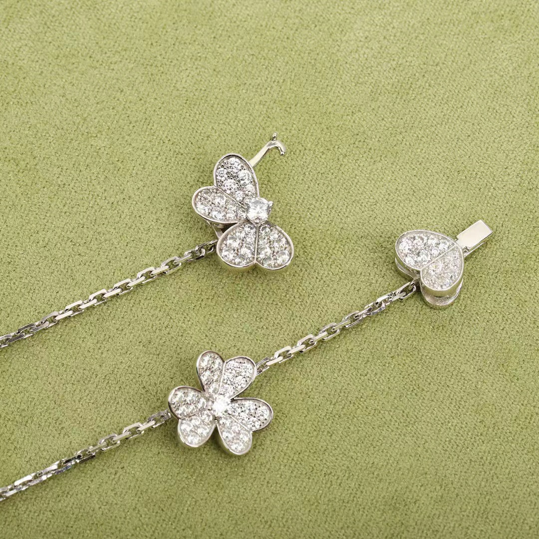 [⭐JeweliWhal]FRIVOLE SILVER 9 FLOWERS NECKLACE
