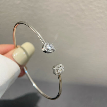 [⭐JeweliWhal]JONC FLEX MY TWIN TOI & MOI SILVER DIAMOND BRACELET