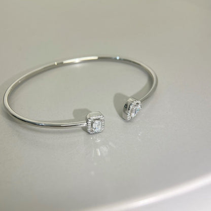 [⭐JeweliWhal]JONC FLEX MY TWIN TOI & MOI SILVER DIAMOND BRACELET