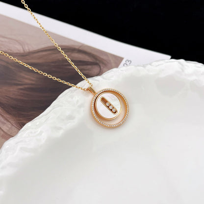 [⭐JeweliWhal]Demo MOVE MM NACRE BLANCHE DIAMOND NECKLACE