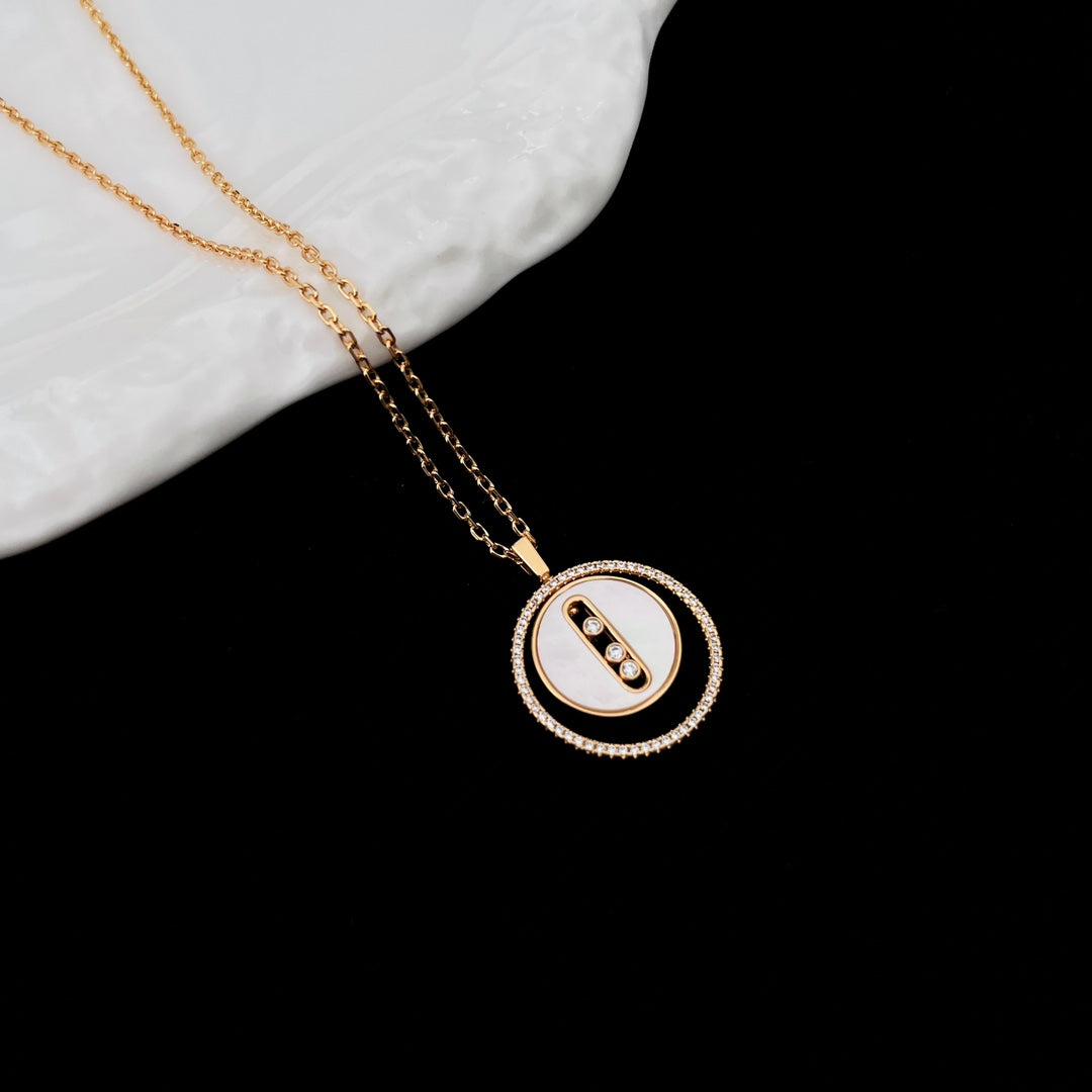 [⭐JeweliWhal]Demo MOVE MM NACRE BLANCHE DIAMOND NECKLACE