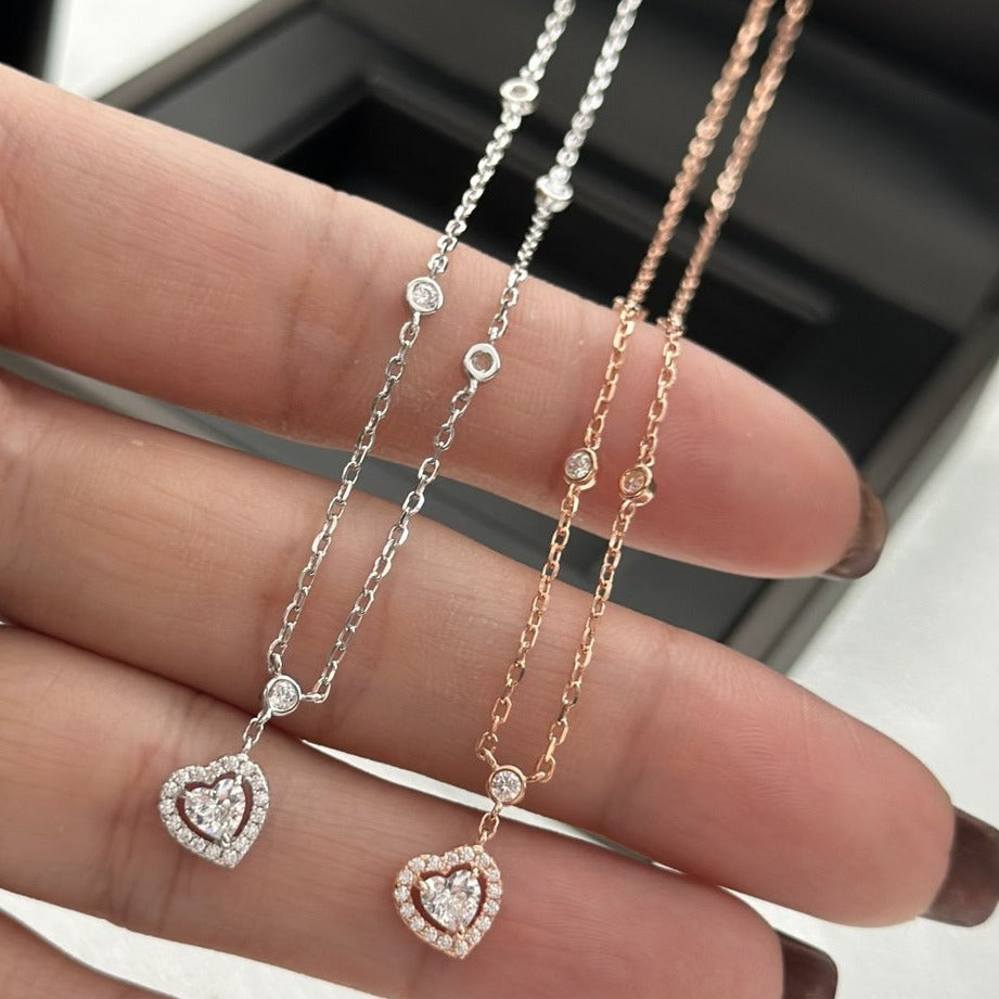 [⭐JeweliWhal]JOY HEART DIAMOND NECKLACE